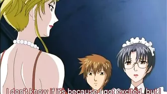 Hentai Milf Mansion 1 - Two horny milfs lick each other's pussy in a hot threesome.