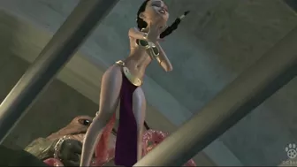 Jabba the Hutt sexually enslaves and violates Princess Leia with his tentacles in a graphic hentai scene.