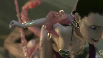 Jabba the Hutt sexually enslaves and violates Princess Leia with his tentacles in a graphic hentai scene.