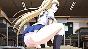 Hentai video featuring a cute anime girl being taken by her demon father until she pees.