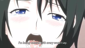 His thick dick pounds her mom's pussy in a hot hentai scene.