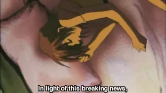 The news anchor is addicted to masturbation and loves to show off her dirty hentai pussy on camera.