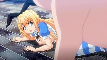 Alice was sexually assaulted by a perverted caterpillar in a hentai fairytale game.