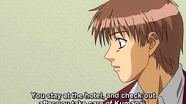 Boss dies during sex with prostitute at hotel. #Hentai
