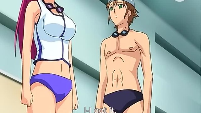 Adult Swim Girl Hentai - Hentai mermaid swimming lesson with a hot student and her huge breasts. |  AREA51.PORN