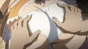 Sacrificial virgin teen gets possessed by a demon in hentai.