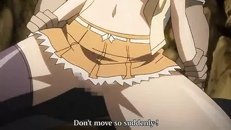 Sacrificial virgin teen gets possessed by a demon in hentai.