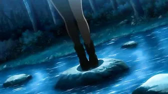 Sacrificial virgin teen gets possessed by a demon in hentai.