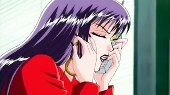 Schoolgirl gets fingered by pervy anime guy in public.