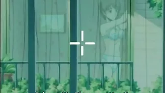 Schoolgirl gets fingered by pervy anime guy in public.