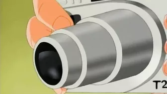 Schoolgirl gets fingered by pervy anime guy in public.