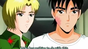 Schoolgirl gets fingered by pervy anime guy in public.