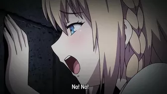 Re-written sentence - Hentai video shows a police officer using his baton to fuck a schoolgirl.