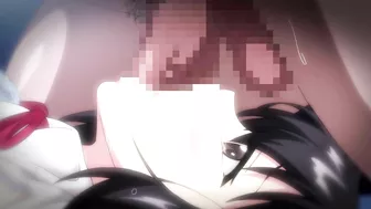 Rain-soaked high school girl in hentai sex scene.