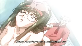 Busty hentai nurse dominated by rough old men with toys and whips.