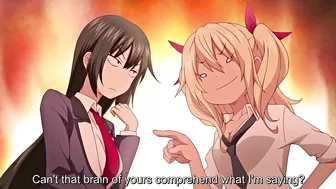 Hypnotic bitchy schoolgirl succumbs to dick-sucking in a steamy bathroom.