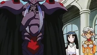 The petite elf is being fucked by the devil as his slave girl watches in hentai porn.