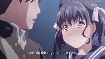 She's a perverted girlfriend who loves to masturbate in public.