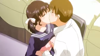 She's a perverted girlfriend who loves to masturbate in public.