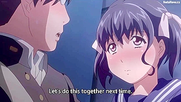 She's a perverted girlfriend who loves to masturbate in public.