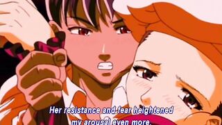 Son masturbates as he watches his father have sex with a hentai maid.