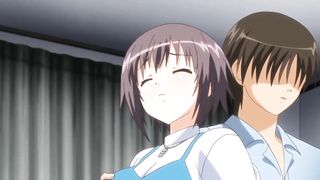 Blood-related incestuous sex with a bound and horny teen in an animated hentai video.