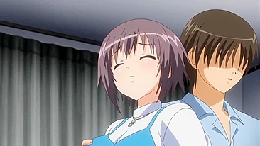 Blood-related incestuous sex with a bound and horny teen in an animated hentai video.