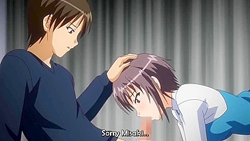 Blood-related incestuous sex with a bound and horny teen in an animated hentai video.