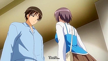 Blood-related incestuous sex with a bound and horny teen in an animated hentai video.