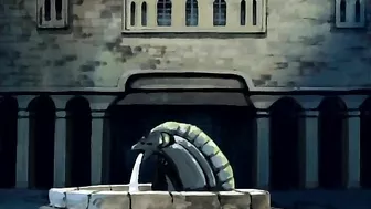 Hentai horse man licks bound anime girl's pussy.