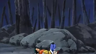 Hentai horse man licks bound anime girl's pussy.