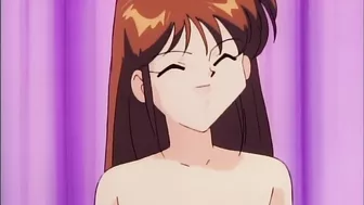 Frantically frustrated and female, a yuri lesbian is anally penetrated with a strap-on in this hentai porn.