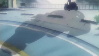 Frantically frustrated and female, a yuri lesbian is anally penetrated with a strap-on in this hentai porn.