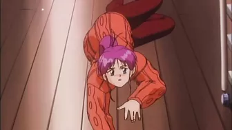 Frantically frustrated and female, a yuri lesbian is anally penetrated with a strap-on in this hentai porn.