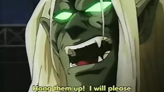 Hentai schoolgirl succumbs to demon lord in graphic sex scene.