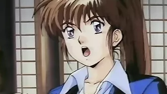 Hentai schoolgirl succumbs to demon lord in graphic sex scene.