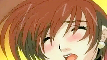 Hentai news lady enjoys naughty sex with toys in her pussy and ass.