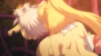 Hentai MILF with giant cock ravages daughter's virgin cunt.