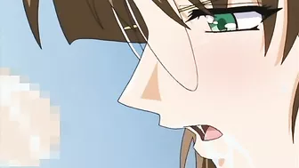 Hentai porn video - Blackmailing a cute schoolgirl for pussy licking and facial.