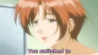 Hentai redhead with bound ankles receives deep anal sex.