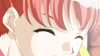 Hentai redhead with bound ankles receives deep anal sex.