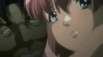 Hentai redhead with bound ankles receives deep anal sex.