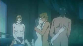 Sexy succubus enslaves and pleasures with her demonic cock in hentai anime.