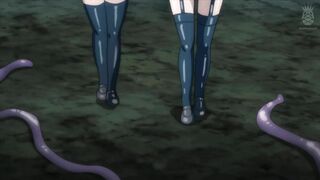 Holy Angel becomes lewd queen in hentai anime.