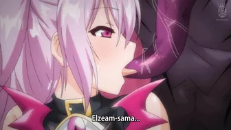 Holy Angel becomes lewd queen in hentai anime.