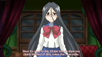 Horny hentai schoolgirl in lesbian strapon sex and public fucking.