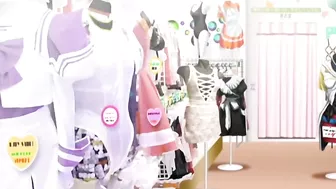 Horny hentai schoolgirl in lesbian strapon sex and public fucking.