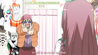 Horny hentai schoolgirl in lesbian strapon sex and public fucking.