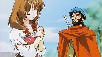 Demon succubus enslaved and sexually tortured by monstrous tentacles in hentai porn.