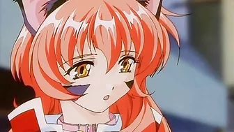 Demon succubus enslaved and sexually tortured by monstrous tentacles in hentai porn.